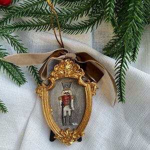 “The Winter Soldier “ Gold Nutcracker Holiday Ornament